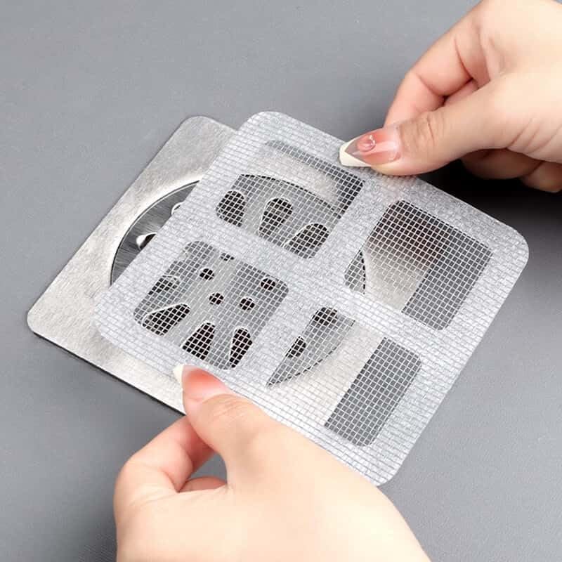 Set of 20 Hair Collectors, Shower Drainage Stickers, Drainage Covers, Drainage nets, Filters, Floor Drain Stickers (20 Pieces)