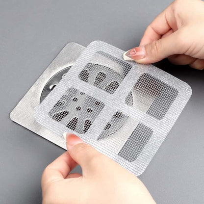 Set of 20 Hair Collectors, Shower Drainage Stickers, Drainage Covers, Drainage nets, Filters, Floor Drain Stickers (20 Pieces)