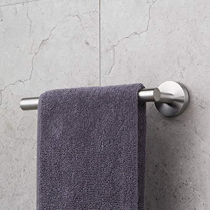GERZWY 9-Inch Small Kitchen Towel Bar Brushed Stainless Steel Cabinet Hand Towel Bar Wall Mounted Bathroom Organizer AG1101C23-LS - color: Brushed, size: 9 Inch (Pack of 1)