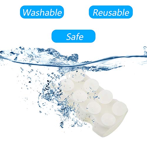 Riakrum 4 Pieces Silicone Shower Head Holder Universal Relocatable Silicone Shower Bracket Non Drilling Movable Fixed Seat Handheld Accessories