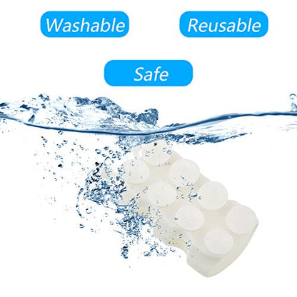 Riakrum 4 Pieces Silicone Shower Head Holder Universal Relocatable Silicone Shower Bracket Non Drilling Movable Fixed Seat Handheld Accessories