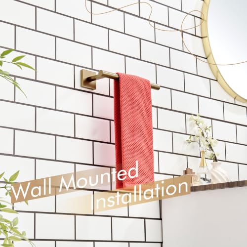 KOKOSIRI Bathroom Towel Bar Hand Towel Holders Wall Mount Toilet Kitchen Cabinet Paper Holder Stainless Steel Bath Hardware Champagne Bronze, B3008CPG - color: Champagne Bronze, size: 1 Pack