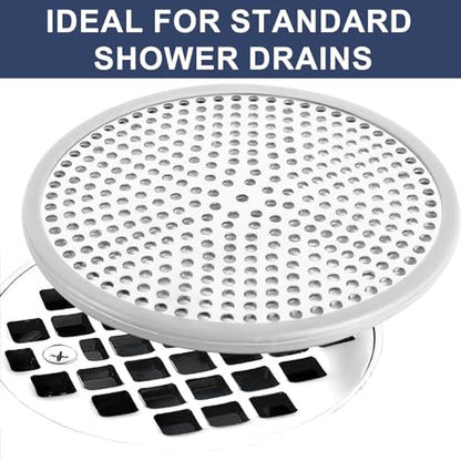 Heavy Duty Stainless Steel Drain Protector, Outside Diameter 4.75" Mesh Metal Sink Floor Drain Cover Plate, for Kitchen Sink/Bathroom Bathtub Wash Basin Floor Drain Balcony Drain Hole, Utility - size: 4.75"