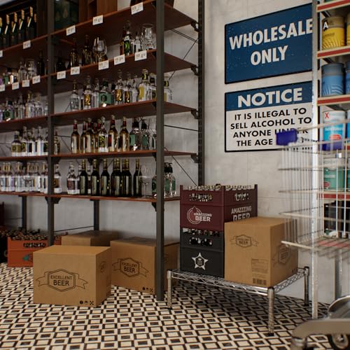21" Deep x 24" Wide x 8" Height Wire Shelving Kit | 1-Tier | NSF Commercial Storage Rack Unit - size: 21" Deep x 24" Wide