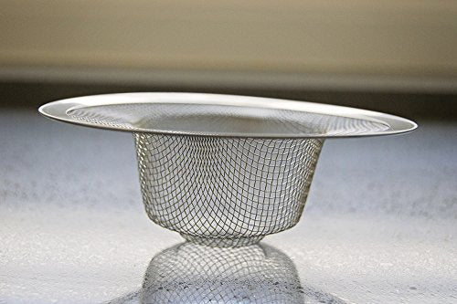 Evriholder Mesh Sink Drain Catcher, Secure Fit Strainer Prevents Clogging from Food and Hair, Stainless Steel, Ideal for Kitchen, Laundry and Disposals, 4.5-Inch, 2 Pack - size: 2 Count, style: Mesh Sink Strainer