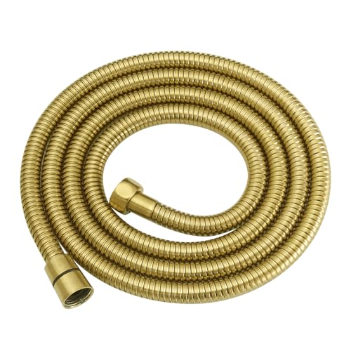 RUMOSE 79 inches Extra Long Shower Hose, Gold | Shower Head Extension Hose, Attachment Flexible Handheld Shower Sprayer Hose, Stainless Steel Shower Tube - color: Gold, size: 79"