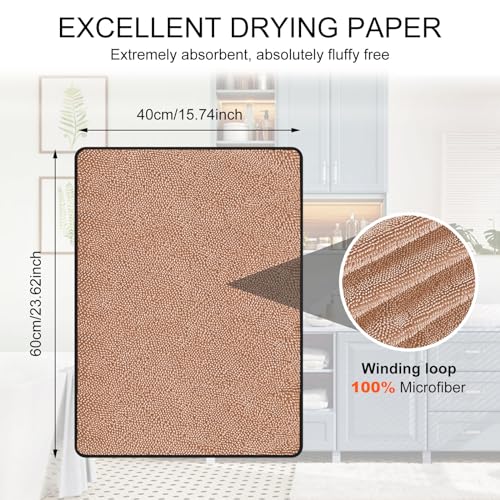 Longzhuo Large Bath Towels, 15.74'' x 23.62'' Bath Towel Set, Microfiber Bath Towels Pack of 3, Lighter Weight, Quicker to Dry, Highly Absorbent, Beach Towel for Bathroom, Gym, Hotel, SPA (Khaki)