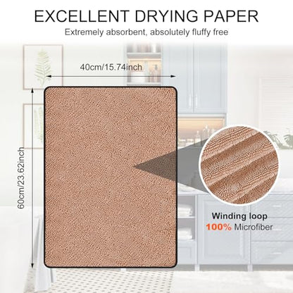 Longzhuo Large Bath Towels, 15.74'' x 23.62'' Bath Towel Set, Microfiber Bath Towels Pack of 3, Lighter Weight, Quicker to Dry, Highly Absorbent, Beach Towel for Bathroom, Gym, Hotel, SPA (Khaki)