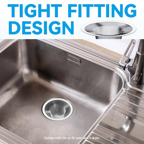 4.5" Top / 2.5" Basket Small Drain Strainer | 2Pcs Sink Drain Hair Catcher, Bathroom Sink Strainer,Drain Mesh Baskets for Laundry - size: 2Pcs Large