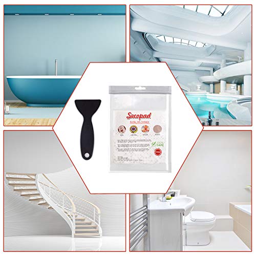 Secopad 20PCS Flower Bathtub Non Slip Stickers with Scraper, Multicolor | Comfortable PEVA Material, Large Decal Design, Strong Adhesive, Easy to Use, For Bath Tubs, Showers & Stairs