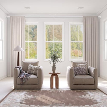 Tension Curtain Rod，40-126.5IN(3.33-10.54Ft) 2PCS One-Click Fast Extension Rod Easy to Install White Long Outdoor Curtain Rods No Drilling Never Rust - color: White, size: 40-126.5 inch 2pcs