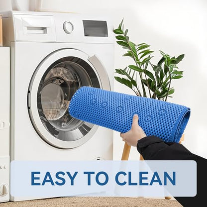 Bathtub Mat Non Slip, Soft Foam Bath Mat for Tub, Bathtub Mat with Drain Holes, Suction Cups Shower Mat (Royal Blue, 36''X17'') - color: Royal Blue