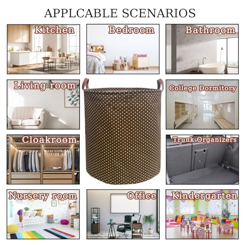 80L Waterproof Laundry Hamper in Family Leather Handle Laundry Basket in Dormitory Collapsible Laundry Bag in Nursery (96-Satisfied laundry hampers, 80L) - color: 96-Satisfied laundry hampers