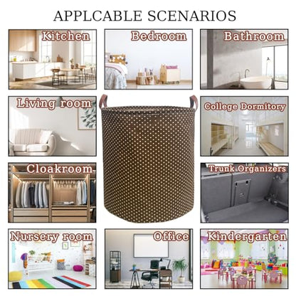 80L Waterproof Laundry Hamper in Family Leather Handle Laundry Basket in Dormitory Collapsible Laundry Bag in Nursery (96-Satisfied laundry hampers, 80L) - color: 96-Satisfied laundry hampers