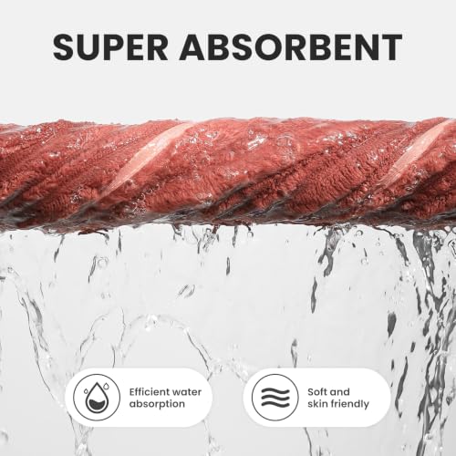 4 Pack Microfiber Hand Towels 14×29.6 Inches Absorbent Quick Dry | Luxury Towels Set Multi Use for Bathroom Kitchen Shower Spa Gym Pool