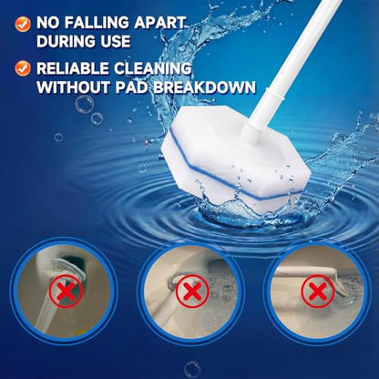 50PCS Toilet Wand Refills – Compatible with Clorox Toilet Wand, Bathroom Bowl Cleaners, Disposable Brush Replacement Head Scrubbers, Scrubbing Refill Pads with Fresh Scent, Toilet Brush Heads