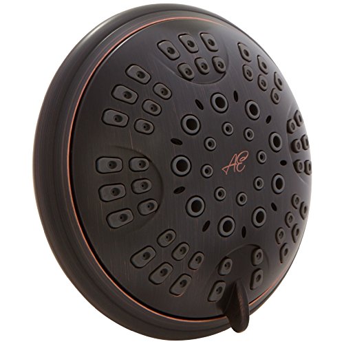 6 Function Luxury Shower Head - 1.8 GPM - Oil-Rubbed Bronze | High Pressure Boosting, Adjustable, Wall Mount, Bathroom Showerhead With Anti-Clog Nozzles, Best For Low Flow Showers - color: Oil Rubbed Bronze, size: 1.8 GPM