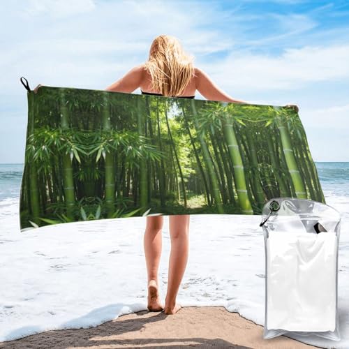 Bamboo Quick Dry Bath Towels - Super Soft Bath Towels for Home, Spa, Gym, Travel - color: Bamboo, size: 31.5"x63"