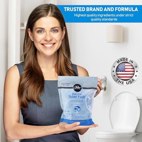 Fuller Brush Toilet Bowl Cleaner Pods - Water Soluble Tablet Cleansers, Cleans Descales & Refreshes Bathroom Toilets Removes Odors Soils & Stains Light Fresh Scent Ideal for Homes & Businesses 1-Pack - size: 24 Count (Pack of 1)
