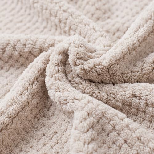 Oversized Bath Towels Extra Large 40x80 Inches Bath Sheets for Adults Super Soft Quick Dry Highly Absobent Microfiber Shower Towels (6 Piece,Beige) - color: Beige 6 Piece, size: 6 Piece