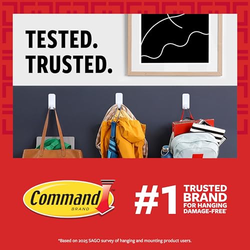 Command Indoor Assorted Replacement Strips, 2 Medium, 4 Large Strips | Replacement Strips, Holds up to 5 lb, Damage Free Wall Hanging, Re-Hang Hooks for Bathrooms