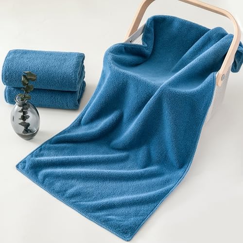 Lumimi 8-Piece Soft Microfiber Towel Set Incredibly Absorbent Lightweight Quick Dry and Durable, 55" L x 27" W, 4 Bath Towels 4 Hand Towels Multicolour - color: 4-colours C, size: 4 Bath + 4 Hand