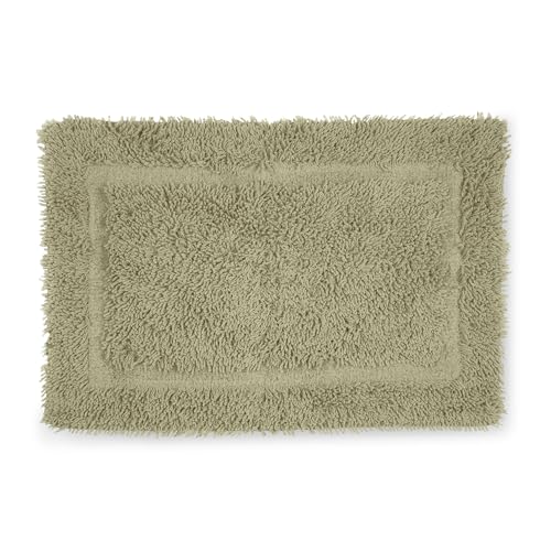 Martex Ringspun Bath Rug, 20" x 30", Sea Green | 100% Cotton, Super Soft, Super Absorbent, Non-Slip, Quick Drying - color: Sea Green
