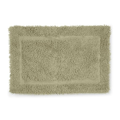 Martex Ringspun Bath Rug, 20" x 30", Sea Green | 100% Cotton, Super Soft, Super Absorbent, Non-Slip, Quick Drying - color: Sea Green
