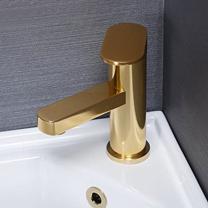 2Pcs Sink Overflow Cover, Sink Trim Overflow Ring, Round Caps Brass, Golden - color: Golden