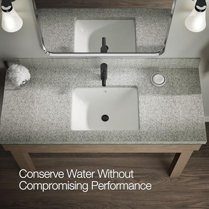 KOHLER K-35048-4N-BL Elate® Single-Handle Bathroom Sink Faucet, Single-Handle Bathroom Sink Faucets, 0.5 GPM, Matte Black - color: Matte Black, size: 0.5 GPM