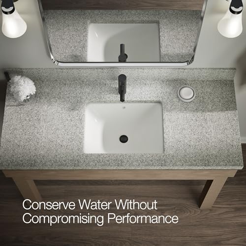 KOHLER K-35048-4K-BL Elate® Single-Handle Bathroom Sink Faucet, Bathroom Faucets, 1.0 GPM, Matte Black - color: Matte Black, size: 1.0 GPM