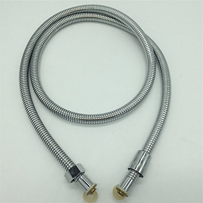 59 Inch Shower Hose, Chrome, Stainless Steel, Extra Long, High Flexibility, Durable, Leak-Proof, Corrosion-Proof, Easy to Install, Handheld, Bathroom Sprayer Hose - color: Chrome