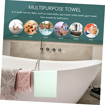 Zerodeko 3pcs Waffle Weave Cotton Towels Lightweight Absorbent Face and Bath Towels for Bathroom Soft Breathable Lint Quick Dry Multipurpose