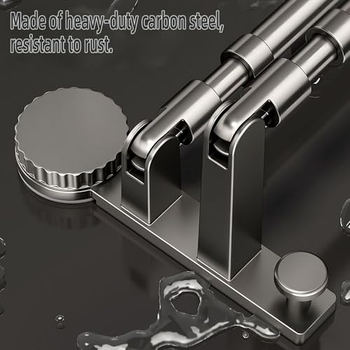 Adjustable Suction Cup Towel Rack for Corner & Right Angle Spaces, No Drilling Bathroom Towel Bar with Vacuum Suction, Rustproof Stainless Steel (Two Adjustable rods（13.8-23.2inches）) - size: Two adjustable rods（13.8-23.2inches）
