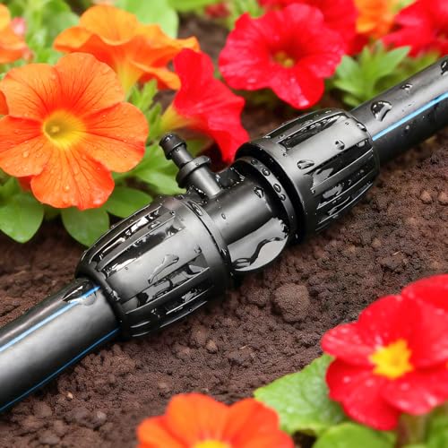 13 pack 1/2 Inch To 1/4 Inch Drip Irrigation Fittings, 1/2" (1/2" ID x 0.65" OD) to 1/4" Drip Line Reducing Tee 1/2" x 1/4" 3 Way Splitter Connectors for Garden Irrigation System - size: 1/2" x 1/4" Splitter-3 Way