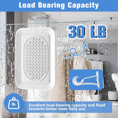 One-Click Tension Curtain Rod 40-137" Extra Long Adjustable Curtain Rod No Drilling for Window Bathroom Patio Shower Rod Easy to Install White - color: White, size: 40-137"
