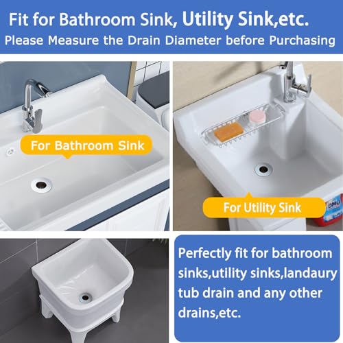 Bathroom Sink Drain Strainers for 1.1"-1.25" Depth Than 1.6" Drain Hole Catcher for Bathroom Sink,Laundry, Utility, RV Sink.Small Conical Bathroom Sink Strainer Basket - size: 0.94 inch Mouth Wide