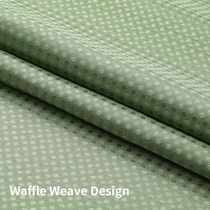 Colorful Star No Hook Shower Curtain with Snap in Fabric Liner, Waffle Weave Heavy Duty Thick Shower Curtains with Mesh Top Window, Hotel Style Waterproof Bathroom Curtain Set, 72'' x 75'', Sage Green - color: Sage Green, size: 72"W x 75"L (Pack of 1)
