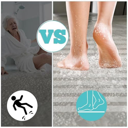 24Pcs Safety Bathtub Strips Adhesive, Non Slip Bathtub Stickers Anti Slip Shower Stickers, Safety Adhesive Strips for DIY, Stair, Floor (White) - color: White