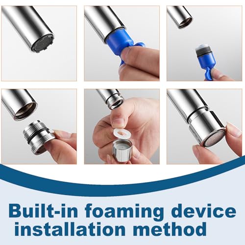 16-Pack Faucet Aerator Replacement Set with 5 Removal Wrenches | Male Thread M16.5/18.5/21.5/24mm for Sink – ABS Construction for Kitchen and Bathroom