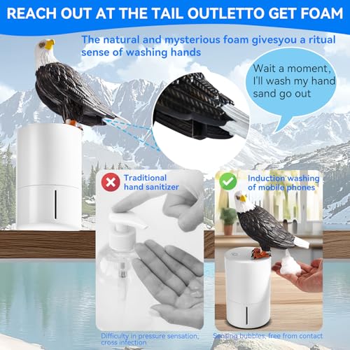 Bald Eagle Automatic Foam Soap Dispenser for Bathroom Kitchen - color: Bald Eagle