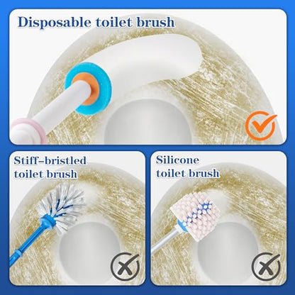 Pack of 40 disposable toilet brush refills, designed exclusively for automatic pop-up toilet brushes. Toilet brush refills (Ocean Scent). Not compatible with electric toilet brushes. (40 blue refills) - color: 40blue