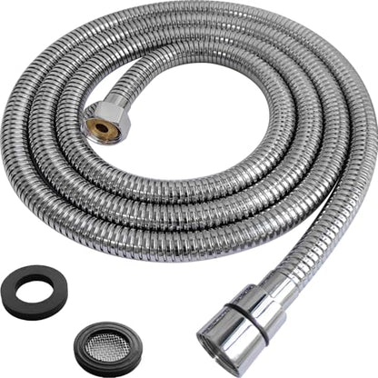 Flexible Shower Hose Stainless Steel Handheld Shower Head Attachment Hose, 69 Inch, Chrome - color: Chrome, size: 69-Inch
