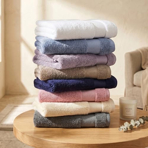BIOWEAVES 100% Organic Cotton Bath Towel Set | 700 GSM Plush 6-Piece Premium Towel Set GOTS Certified, 2 Bath Towels, 2 Hand Towels & 2 Washcloths - Sage - color: Sage, size: 6 Pc Towel Set