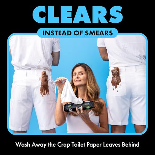 DUDE Wipes, 48 Count, 2 Pack | Flushable | Unscented | Extra-Large | Vitamin-E & Aloe - size: 48 Count (Pack of 2)