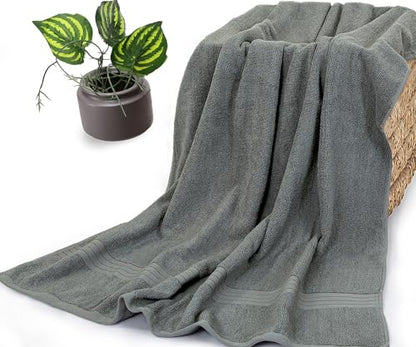 Bliss Casa Jumbo Bath Sheet 2-Pack — 35″×70″ Oversized Cotton Bath Sheets, Ultra-Soft & Highly Absorbent – Quick-Dry, Hotel-Quality & Durable - color: Dark Gray, size: 2 Pack Bath Sheet
