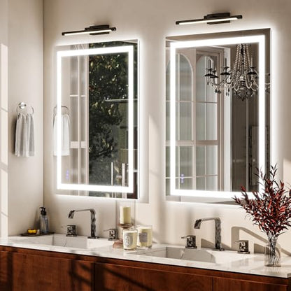 LED Bathroom Mirror 26 x 38 Inch - 3 Adjustable Modes | Lighted Smart Bathroom Vanity Mirror, Anti-fog, Memory Function, Tempered Glass, Wall Mounted Horizontally Vertically - size: 38"L x 26"W