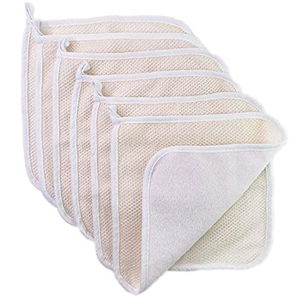 Soft Weave Washcloth for Face - Face Washcloths - Exfoliating Washcloths for Dead Skin - Exfoliating Towel Pack - Bulk - Washcloths Scrubber for Body and Face - Towel - 6 Pack