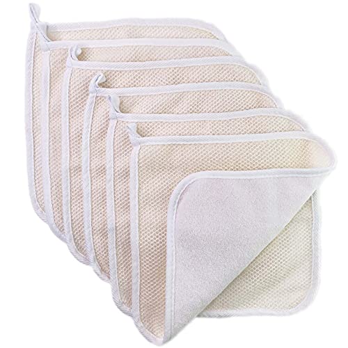 Soft Weave Washcloth for Face - Face Washcloths - Exfoliating Washcloths for Dead Skin - Exfoliating Towel Pack - Bulk - Washcloths Scrubber for Body and Face - Towel - 6 Pack