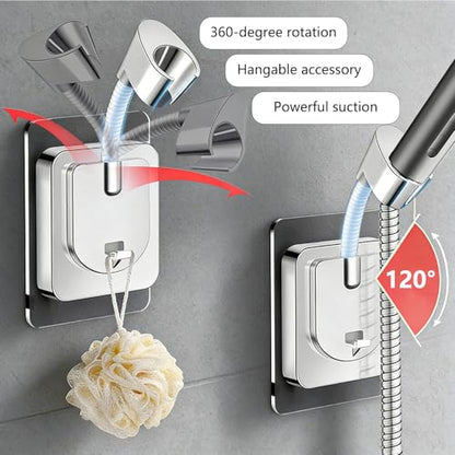 High Pressure Filtered Shower Head with Handheld for Hard Water | Ion Shower Head with 12 Replaceable Water Softener Filters,78" Anti-Burst Hose,Adjustable Bracket,4 Spray Modes,ON/OFF Switch